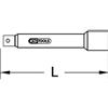 KS Tools 918.3897 3/8 Prolunga CHROMEplus 150mm