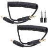 CHICIRIS Cavo di Sincronizzazione Maschio 3.5mm a Maschio 6.35mm | Design durevole, praticità plug-and-play, adatto per la fotografia con flash, lunghezza regolabile da 30 a 70 cm
