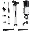 OFFSCH Lega di Alluminio Telescopio Astronomico 150x con Treppiede | Imaging Trasparente, Alta Trasmissione Luminosa, Focale 300mm, Oculare 20mm e 6mm, Viaggio Facile