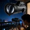 Generic Telescopio monoculare 80 x 100, monoculare ad alta potenza per adulti, con adattatore per telefono, treppiede e cinghia da polso, dotato di prisma BAK4 per bird watching (nero, 15,3 x 7 cm)