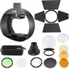 Godox S-R2 - Adattatore per accessori a testa rotonda AK-R1 per Godox AD200Pro II AD200 Pro, V860III, TT685II, TT520II, compatibile con Canon con Nikon e flash Speedlight Sony