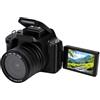 Sxhlseller Fotocamera Reflex 4K da 68 MP per Vlog | Videocamera Digitale AF MF Focus con Zoom 28X con Schermo Ribaltabile da 2,8 Pollici Mirino Flash Incorporato Interfaccia