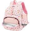LOIDOU Zaino prescolare dei bambini per i ragazzi, borsa di scuola, scuola materna leggera resistente all'acqua del bambino, Coniglietto rosa., 30,5 cm, non adatto per cartelle A4, Compatto