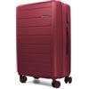 VOYAN Valigia Media Espandibile 58x40x24 SDR, Trolley da Viaggio Resistente Ultralight con Scocca Rigida ABS, Bagaglio da Vaggio con Ruote Doppie Girevoli e Chiusura di Sicurezza