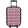 NoBoringSuitcases.com® x Henry Valigia Per Bambini Compatto 48x31x19 cm Bagaglio Ultraleggero Bagagli Rigidi LED Ruote Valigie Neonato Bimbi - Ragazze - Hetty - Rosa - Aspirapolvere