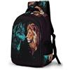 WECECE Zaino Scolastico Wolve Print Bambino 8 Anni Zaino per Computer Animal Wolf Motif Bambini Classe 1-3 Borsa Scolastica Impermeabile Durable Ritorno a Scuola Daypack