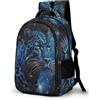 WECECE Zaino Scolastico Cheetah Ragazzo 13-15 Anni Borsa Scolastica Leopard Animal Ragazze Classe 8-10 Cartella Scolastica Durable Grande Gita Viaggio Bookbag
