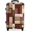 NoBoringSuitcases.com NoBoringSuitcases© Trolley Medio Rigido Valigia Media Da Viaggio Aereo | 67x43x25 cm - Leggera Ruote Valigie Stiva M Suitcase Luggage Trolly Light Geometria - Moderna - Colorata