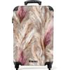 NoBoringSuitcases.com NoBoringSuitcases© Valigia Bagaglio A Mano Trolley Da Viaggio Valigie Carry | 55x35x20 cm - On Leggere Aereo 4 Ruote Cabina Luggage Erba della pampa - Soffice - Colorata