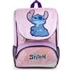 CERDÁ LIFE'S LITTLE MOMENTS Zaino Estensibile Stitch Cerdà | Licenza Ufficiale Disney | 20-30L | Scuola Bambini Elementari e Medie | Rosa Effetto Peluche