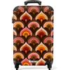 NoBoringSuitcases.com NoBoringSuitcases© Valigia Cabina Trolley Da Viaggio Bagaglio A Mano Aereo | 55x35x20 cm - Rigido Leggerissimo 4 Ruote Valigie Leggera Luggage Motivo - Retro - Colorato