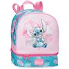 Disney Heart Stitch Zaino per bambini, zaino per la scuola, realizzato in poliestere, tasche laterali, spalline larghe regolabili, maniglia superiore per appenderla, sistema magic Fix., Rosa, Taglia