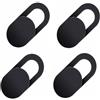 Generic Copertura per webcam ultra sottile da 0,1 cm, adatta per laptop, desktop, PC, Macboook Pro, iMac, Mac mini, computer, smartphone, protegge la tua privacy e sicurezza, confezione da 4, colore: nero