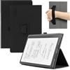 MEMELOKA Custodia per Kindle Scribe 11 Pollici (3ª Generación)/Kindle Scribe Colorsoft (1ª Generazione), Leggera e Sottile Custodia in Pelle PU con Morbido Cover con Funzione di Supporto, Nero