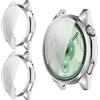 GIOPUEY Cover Compatibile con Huawei Watch GT 7 46MM, [2 Pezzi] Soft TPU, Shock Resistant Custodia - Silver+Silver