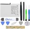OnlyTech - Kit di riparazione batteria per Samsung Galaxy Tab A7 SM-T500 / T505-7040mAh - con 10 strumenti e adesivi