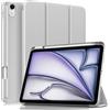 MoKo Custodia Sottile per iPad Air 11, iPad Air 5a/4a Gen,Grigio Brillante | Con Soporte de Lápiz, per iPad Air M4/M3/M2 Custodia, Cubierta Trasera Rígida de PC, Trifold, Auto Sveglia/Sonno