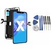 TELEMATICARICAMBI Display LCD Touch Screen Compatibile con iPhone X LCD INCELL | Touch Screen Strumento di Riparazione adatto ai modelli A1865, A1901, A1902 + Kit Attrezzi completo