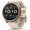 Garmin fēnix® 9 Pro, Autumn Gold Titanium, 43mm, Crema/Grigio nebbia | Display AMOLED, Smartwatch GPS multisport premium