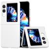 COQUE Custodia per ZTE nubia Flip2, Sottile custodia telefono antiscivolo con schermo pieghevole ultrasottile per ZTE nubia Flip2-Bianco