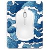 Dapesuom Tappetino per mouse piccolo, 15x20 cm, con base in gomma antiscivolo, impermeabile, simpatico tappetino per mouse per donne, bambini, uomini, mouse, laptop, tastiera, viaggi, onde
