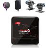 VSYSTO 5G Wi-Fi Moto Dash Cam Fotocamera per Moto 2K/25FPS con GPS | Anteriore e Posteriore Grandangolo a 120°, Impermeabile, Controller cablato per luci a LED, Modalità Parcheggio