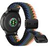 FayToon Cinturino Orologio per Garmin Venu 4 45mm Nylon 22mm - Bianco Denim | Intrecciato Traspirante Cinturini Sportivi di Ricambio Magnetico per Garmin Forerunner 265/255/Venu 3/Venu 2/Vivoactive 4