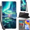 Haninsuze Cover per Xiaomi Redmi Note 11 Pro, artico | Pelle PU Portafoglio, Porta Carte, Magnetica, Libro, Antiurto Custodia