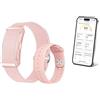 ZWOIVHE Volovivo Braccialetto Fitness Intelligente,127 Modalità Sportive,45-60 Giorni Di Standby,Monitoraggio Del Sonno Della Frequenza Cardiaca E Dell'attività,Orologio Contapassi Tracciamento GPS (Rosa)