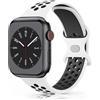 Mugust Cinturino Sportivo Silicone Compatibile con Apple Watch 44mm Cinturino Sport Loop Traspirante 42mm 44mm 45mm 46 mm 49mm, per iWatch Serie 11 10 9 8 7 6 5 4 3 2 1Ultra SE 3 2