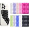 XFSRG 10 Pezzi Supporto per Telefono in Silicone Doppio Lato Support a Ventosa Upporto Antiscivolo Cellulare Accessori per selfie e Video(Multicolore)