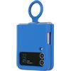 COQUE Custodia per Samsung Z Flip 4 con Anello, Custodia in Silicone Liquido Ultrasottile, Custodia per Cellulare Pieghevole per Samsung Galaxy Z Flip 4 5G,Blu navy