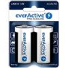 everActive PILAS ALCALINAS EVERACTIVE PRO ALKALINE LR20 D - TARJETA BLÍSTER - 2 PIEZAS