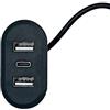 Oxxggkao USB+Tipo C Presa di Alimentazione Embedded 3 Porte USB Desktop Presa di Ricarica Modulo di Alimentazione Presa Sostituzione Embedded C Adattatore Adattatore di Ricarica