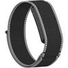 GIOPUEY Bicefale Cinturini Compatibile con Garmin CIRQA Smart Band, Cinturino in Morbido Nylon Intrecciato Elasticità Regolabile [Unisex] [Traspirante] - A-Black/Gary