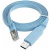 QWORK® Cavo console USB, 1.8m cavo USB-RJ45, Compatibile con Router Switch, Windows, Mac e Linux