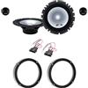 IPNOSIS Kit 4 Casse Anteriori ALPINE SXE-1750S Per Skoda Fabia Dal 07 Al 14,Octavia I Dal 96 Al 04,Octavia II Dal 04 Al 13,Octavia III Dal 12 Al 19 Da 165mm Con 2 Supporti e 2 Connettori.