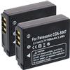 mtb more energy 2x Batteria Compatibile con Panasonic CGA-S007, DMW-BCD10, Compatibile con Lumix DMC-TZ5, TZ11, TZ15, TZ50