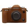 Rieibi Custodia Protettiva in Morbido Silicone per Fotocamera Fujifilm X-T5, Leggera, Marrone Scuro
