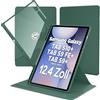 CACOE Cover con Samsung Galaxy Tab S10+/S9+/S9 FE+ Plus 12,4 2024 2023 | Custodia con Samsung Galaxy Tab S10+/S9+/S9 FE+ Plus 12,4 2024 2023 S Pen Holder, 360 Gradi Rotazione Protettiva,Verde