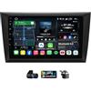 Generico Autoradio Doppio DIN 9 Pollici 2K QLED Android14 per Volkswagen Golf 6 2008-2016, Carplay Wireless, Navigazione GPS, DSP, DAB+, Radio FM, Controllo Volante, Telecamera DVR Inclusa(C10pro)