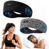 ZRUHIG Confezione da 2 Fascia Bluetooth per Dormire(Nero&Grigio Scuro) | Traspirante Cuffie Sport Fascia, Cuffie Bluetooth Dormire con Ultrasottili Altoparlanti Stereo, per Dormire, Sport, Viaggi