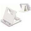 Generic Antoteirr - Supporto per telefono pieghevole multi-angolo, supporto portatile da scrivania e aereo, supporto universale da scrivania per tutti gli smartphone e tablet (bianco)