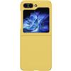 COQUE Custodia per Samsung Galaxy Z Flip5,Sottile custodia telefono antiscivolo con schermo pieghevole ultrasottile per Samsung Galaxy Z Flip5 Giallo