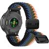 FayToon Cinturino Orologio per Garmin Forerunner 165 Nylon 20mm - Bianco Denim | Intrecciato Traspirante Cinturini Sportivi di Ricambio Magnetico per Garmin Forerunner 170/170 Music/70/245/55/Vivoactive 6/5