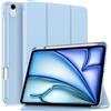 MoKo Custodia Sottile per iPad Air 11, iPad Air 5a/4a Gen, Cielo Blu | Con Soporte de Lápiz, per iPad Air M4/M3/M2 Custodia, Cubierta Trasera Rígida de PC, Trifold, Auto Sveglia/Sonno