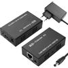 TIENFOKOTA HDMI Extension 1080P 60Hz Adattatore HDMI su Ethernet | Estensione HDMI su Ethernet su CAT5e/CAT6, supporto IR POC, Full HD fino a 164 piedi per Home Theater NVR IPTV EU