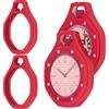 GIOPUEY Cover Compatibile con Swatch Royal Pop, [2 Pezzi] Morbido TPU Silicone Case Protettiva, Ultra-Sottile Custodia - Red