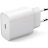 Ysmorla Caricatore USB C 20W PD, presa usb c bianca, senza cavo | Alimentatore da muro compatto con spina europea, porta singola USB-C e protezioni integrate per casa, ufficio e viaggio