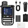 MKMXPTT 2PC-MKMXPTT Walkie Talkie 5G Raggio 5000km Radio Professionale con Batteria SIM 152 Paesi Compatibile Europa/Medio Oriente/Sud-Est Asiatico Type-C